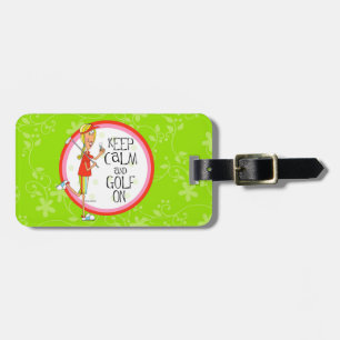 Keep Calm Golf On Bag Tag