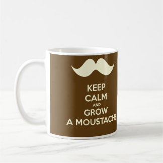 Keep calm & Grow a Moustache Coffee Mug