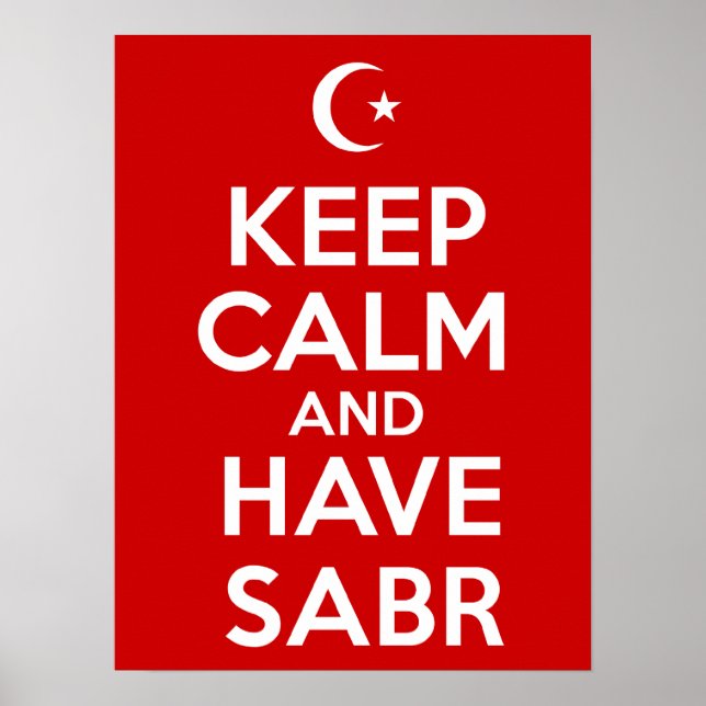Keep Calm Have Sabr Poster (Front)