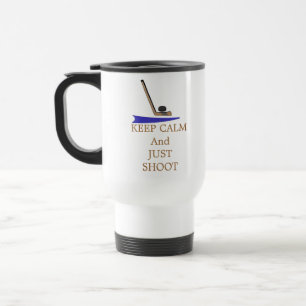 Keep Calm Hockey Stick Travel Mug