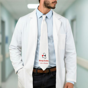 Keep Calm - I am a Doctor  - funny Tie