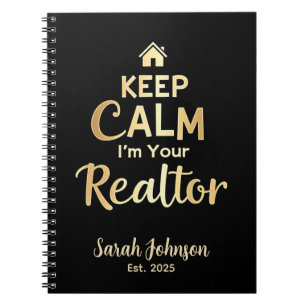 Keep Calm, I’m Your Realtor   Personalized Name Notebook