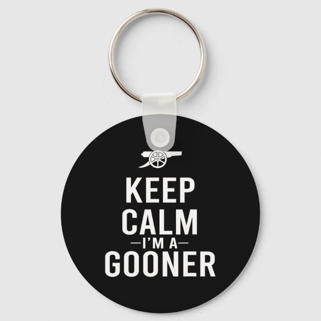 Keep Calm I'm A Gooner Jersey  Keychain (Front)