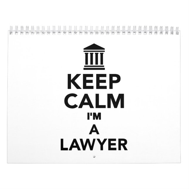 Keep calm I'm a lawyer Calendar (Cover)
