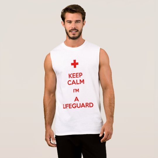 Keep Calm im a Life Guard Sleeveless Shirt
