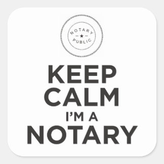 Keep Calm I'm A Notary Sticker