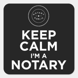 Keep Calm I'm A Notary Sticker