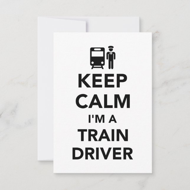 Keep calm I'm a train driver (Front)