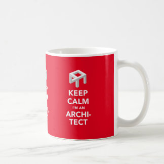 Keep calm I'm an architect, 3 image coffee mug