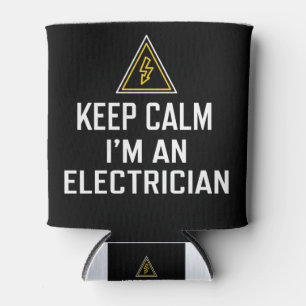 Keep Calm I'm An Electrician Can Cooler