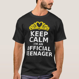 Keep Calm Im An Official nager 13th Birthday Funny T-Shirt