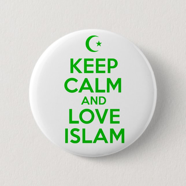 Keep Calm Islamic 2 Inch Round Button (Front)