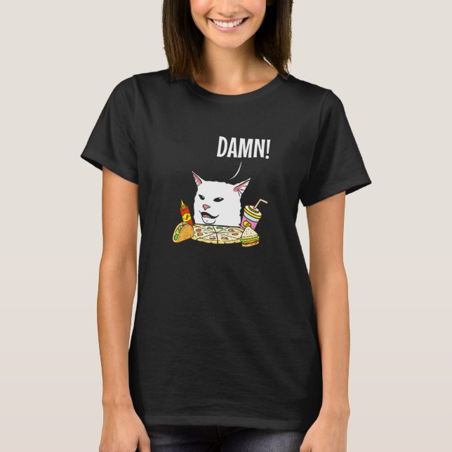 Keep Calm It´s Just A Cat Meme T-Shirt (Front)