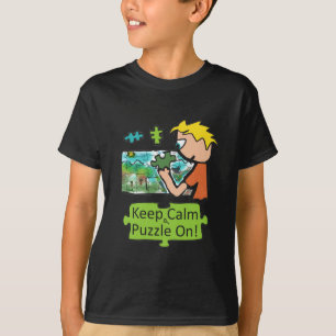 Keep Calm Jigsaw Puzzle T-Shirt