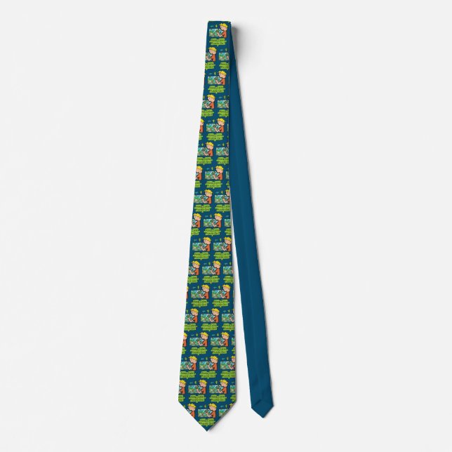 Keep Calm Jigsaw Puzzle Tie (Front)
