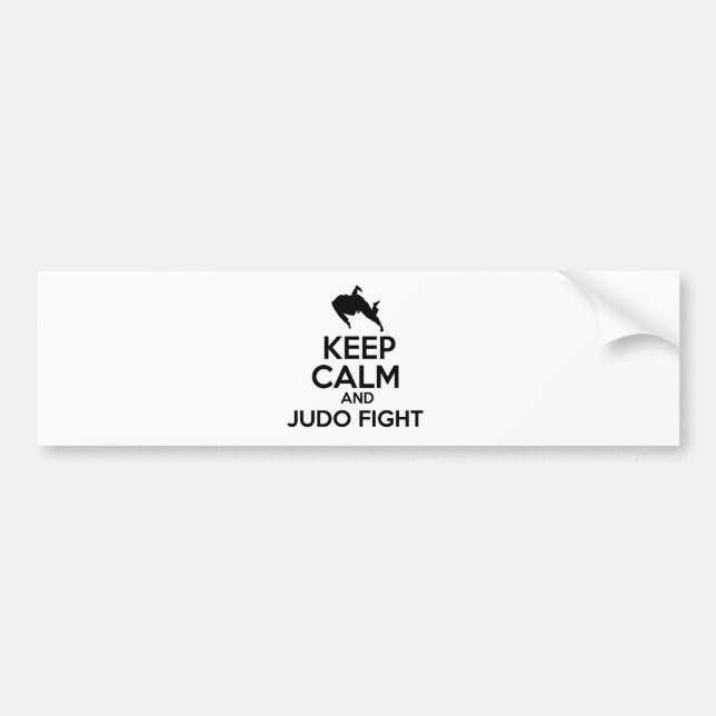 Keep calm Judo designs Bumper Sticker (Front)