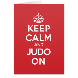 Keep Calm Judo Greeting Note Card