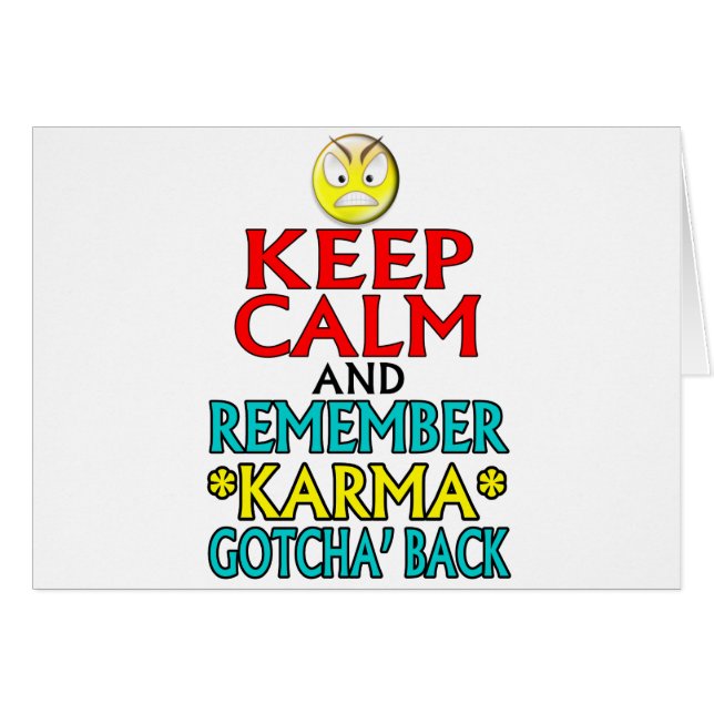 Keep Calm -- Karma (Front Horizontal)