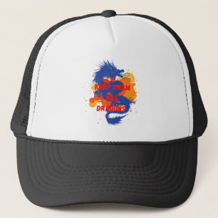 Keep calm kill dragons trucker hat