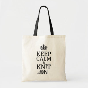 Keep Calm Knit On Crafts 2017 Tote Bag