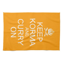 Keep Calm Korma Curry Kitchen Towel