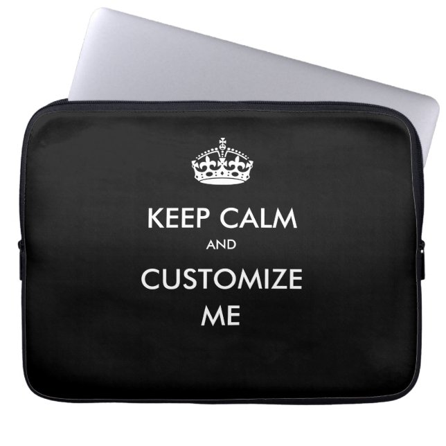 Keep Calm Laptop Case (Front)