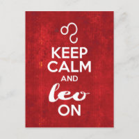 Keep Calm Leo On Birthday Astrological Sign