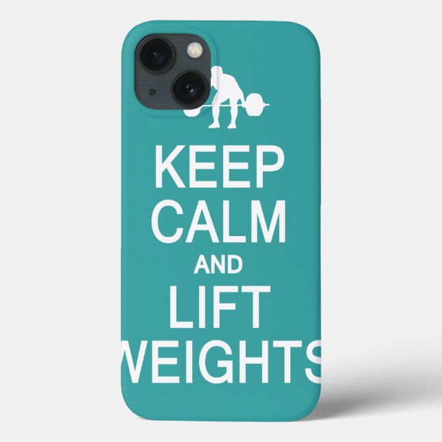 Keep Calm & Lift Weights custom colour iPad case (Back)