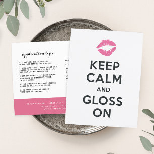 Keep Calm Lip Product Distributor Tips & Tricks Postcard