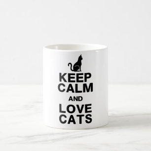 Keep Calm & Love Cats Mug