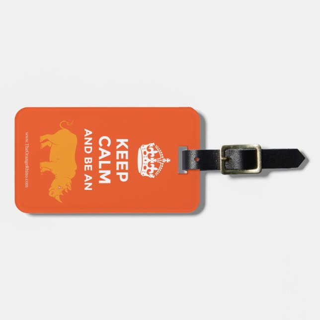 Keep Calm Luggage Tag! Tag (Front Horizontal)