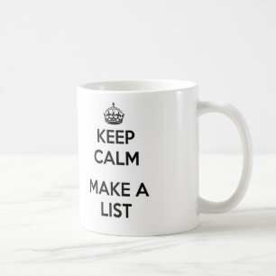 Keep Calm Make List Mug