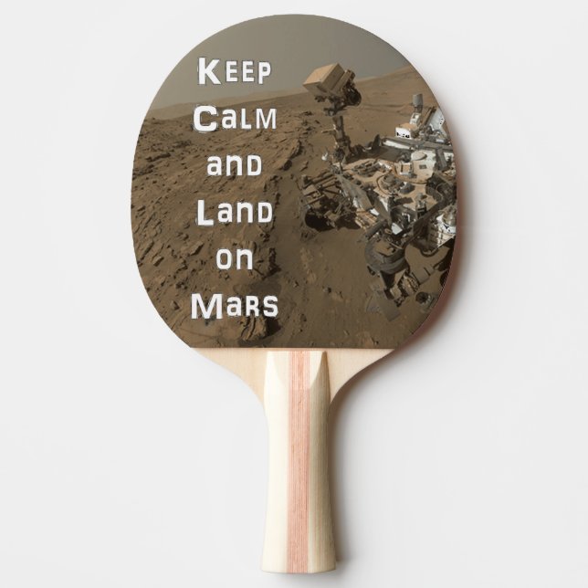 Keep Calm Mars Rover Ping Pong Paddle (Front)