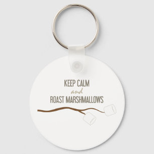 Keep Calm Marshmallows Keychain