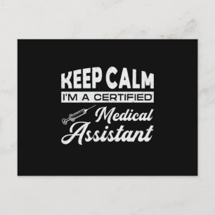Keep Calm Medical Assistant Doctor Medicine Nurse Postcard