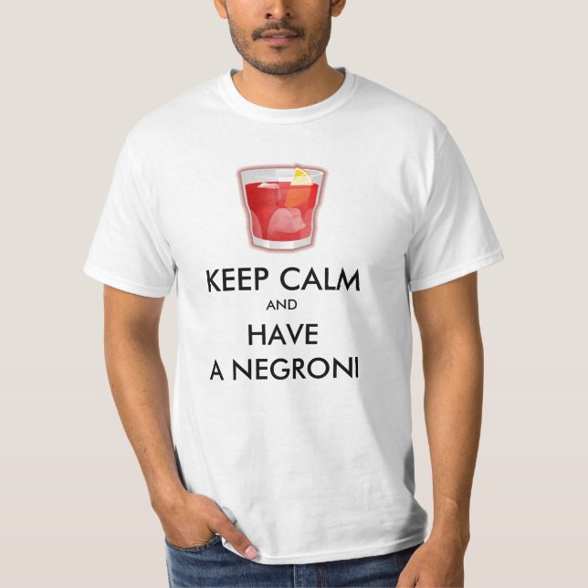 Keep Calm - Negroni Cocktail T-Shirt (Front)
