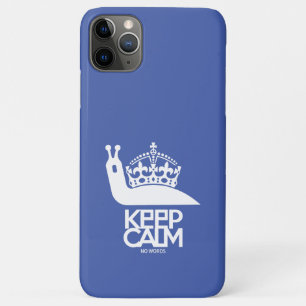 KEEP CALM NO WORDS BY MASANSER iPhone 11 PRO MAX CASE