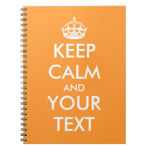 Keep calm notebooks   custom writing paper supply