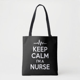 Keep Calm Nurse Good Luck Wishes Tote Bag