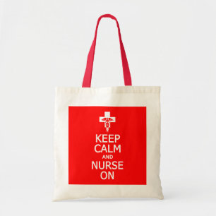 Keep Calm & Nurse On bag - choose style & colour