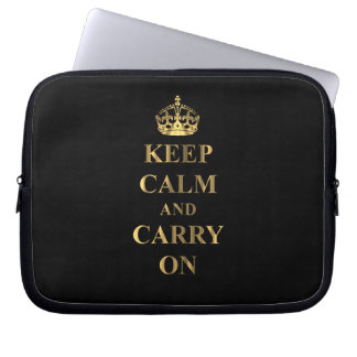 Keep calm on any colour laptop sleeve