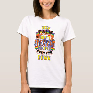 Keep Calm Pansexual Lgbt Pride Rainbow T-Shirt