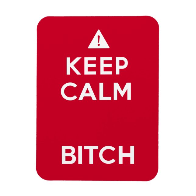 Keep Calm Parody Funny Magnet (Vertical)