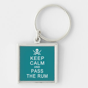 Keep Calm & Pass the Rum key chain