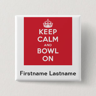 "Keep Calm" Personalized Button