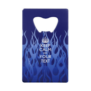 KEEP CALM PERSONNALISÉ ET Éditer les flammes bleue