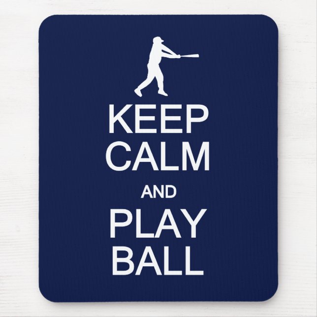 Keep Calm & Play Ball mousepad (Front)
