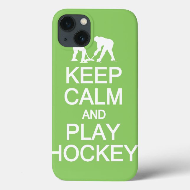 Keep Calm & Play Hockey custom colour iPad case (Back)