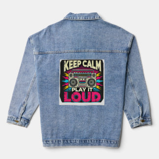Keep Calm Play it Loud Denim Jacket