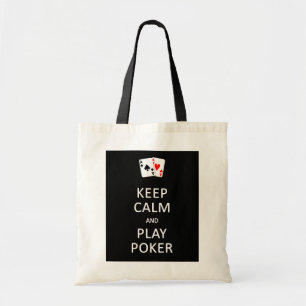 KEEP CALM & PLAY POKER bag - choose style & colour